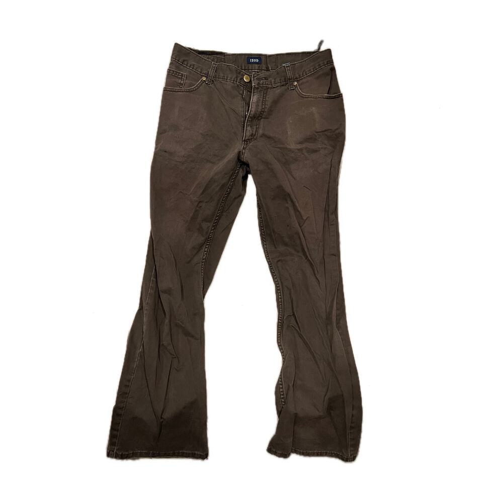 Izod Brown Straight Leg Jeans Mens 33x30